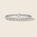 7CT Round Cut Lab Grown Diamond Bracelet