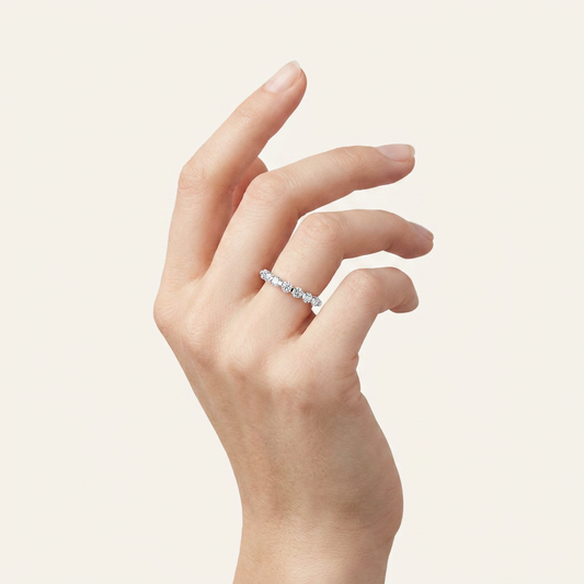0.24CT Round Certified Lab Grown Diamond Enhancer Band
