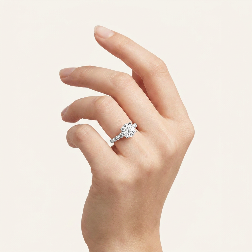 3.75CT Lab Grown Diamond Engagement Ring