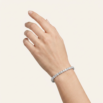 9CT Round Cut Lab Grown Diamond Tennis Bracelet