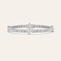 10CT Pear Cut Lab Grown Diamond East West Station Tennis Bracelet