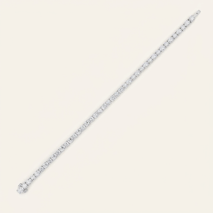 7CT Oval And Round Cut Lab Grown Diamond Statement Bracelet