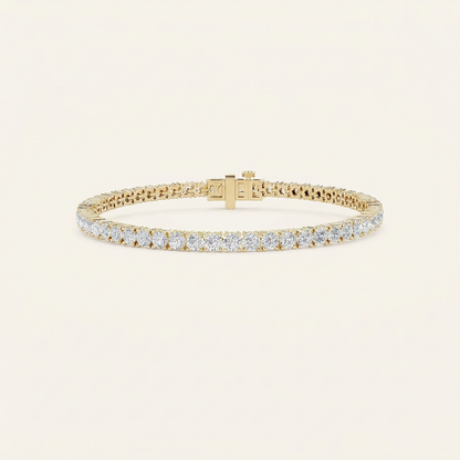 5CT Round Cut Lab Grown Diamond Tennis Bracelet
