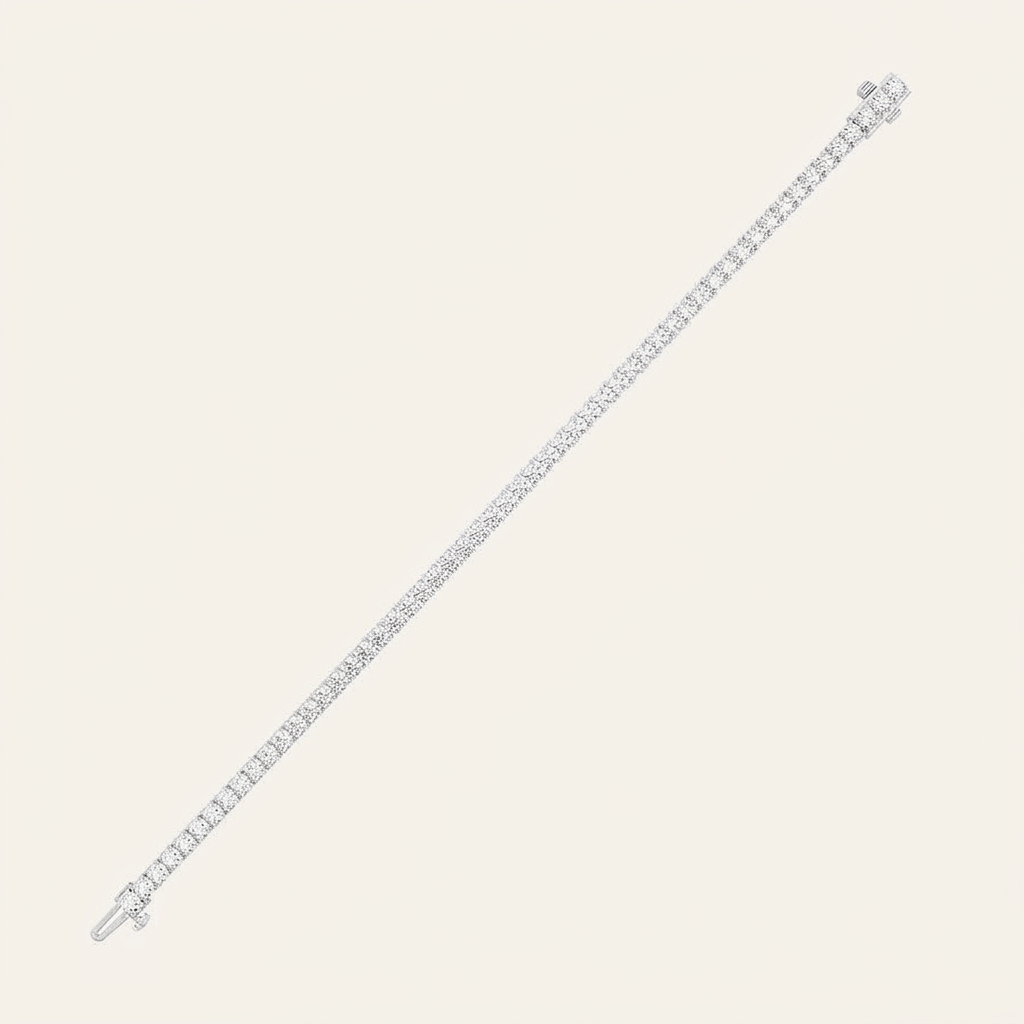 6CT Round Cut Lab Grown Diamond Tennis Bracelet