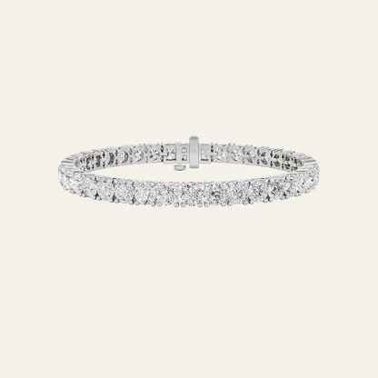 15CT Round Cut Lab Grown Diamond Tennis Bracelet