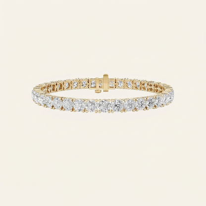 15CT Round Cut Lab Grown Diamond Tennis Bracelet