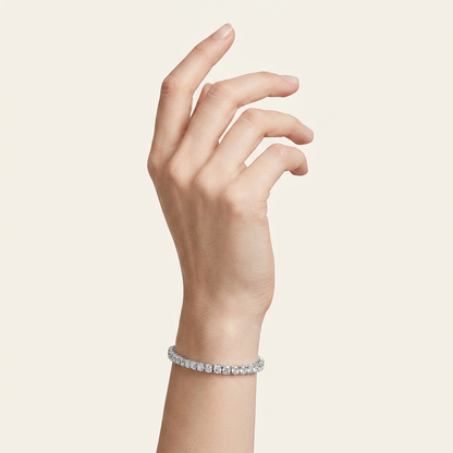 5CT Round Cut Lab Grown Diamond Tennis Bracelet
