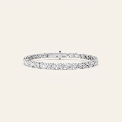 8CT Oval Cut Lab Grown Diamond Tennis Bracelet