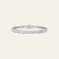 7CT Oval Cut Lab Grown Diamond Tennis Bracelet