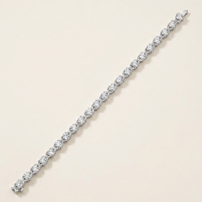 7CT Round Cut Lab Grown Diamond Bracelet