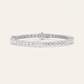 10CT Oval Cut Lab Grown Diamond East West Tennis Bracelet