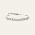 2.5CT Round Cut Lab Grown Diamond Bolo Bracelet