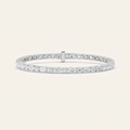 7CT Oval And Round Cut Lab Grown Diamond Statement Bracelet