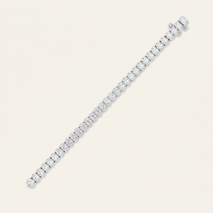 13.5CT Oval Cut Lab Grown Diamond Tennis Bracelet