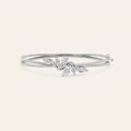 2CT Marquise Cut Lab Grown Diamond Bangle Bracelet