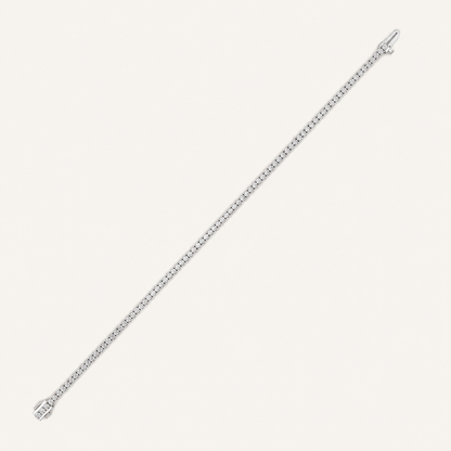 2CT Round Cut Lab Grown Diamond Tennis Braceler