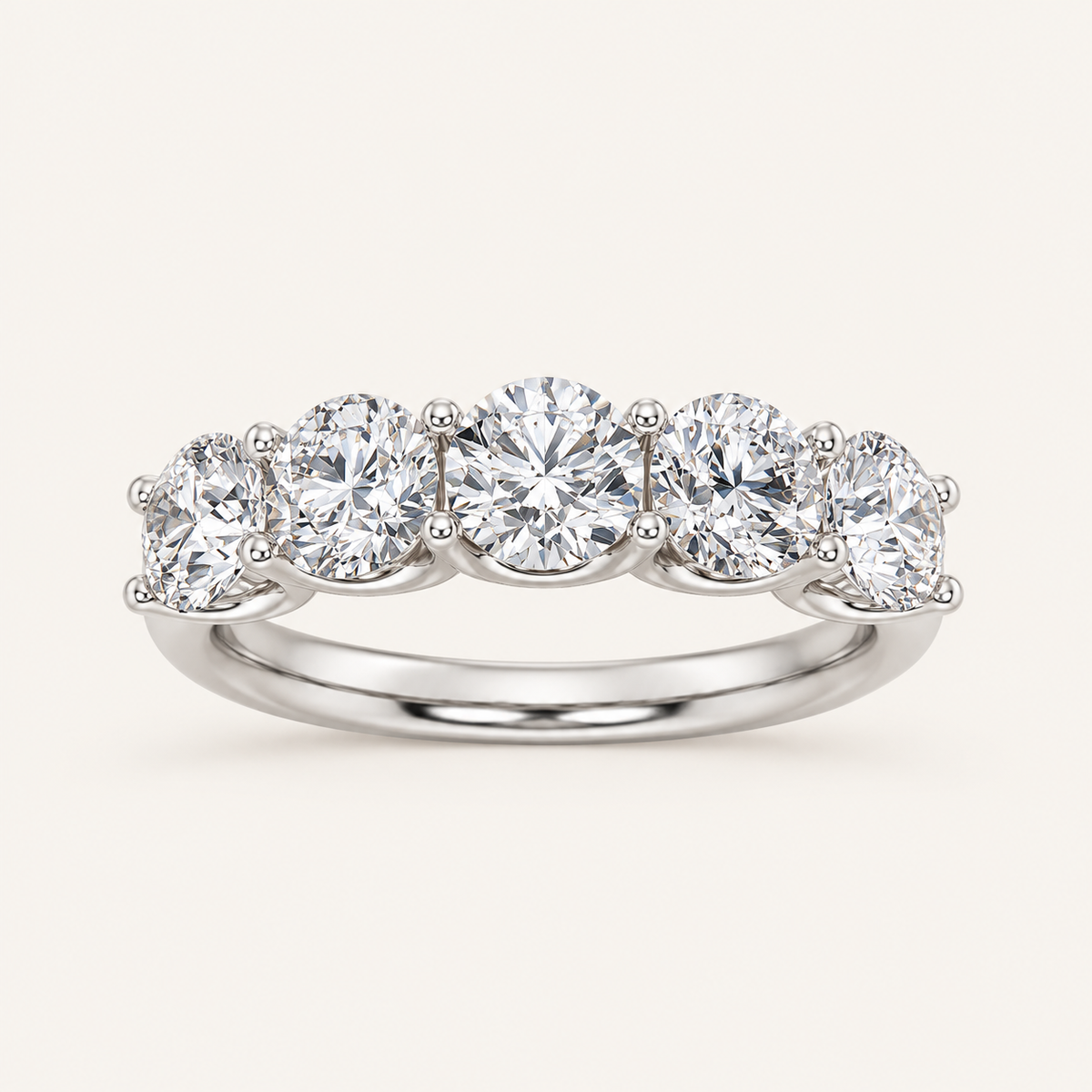2CT Round Cut Lab Grown Diamond Enhancers Ring