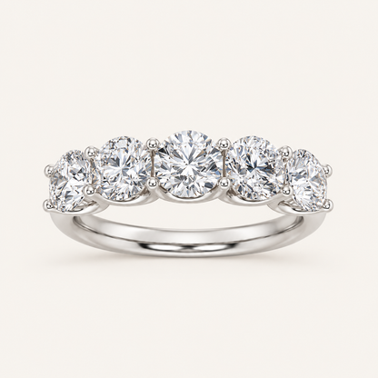 2CT Round Cut Lab Grown Diamond Enhancers Ring