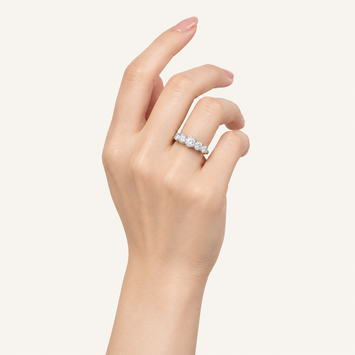 2CT Round Cut Lab Grown Diamond Enhancers Ring