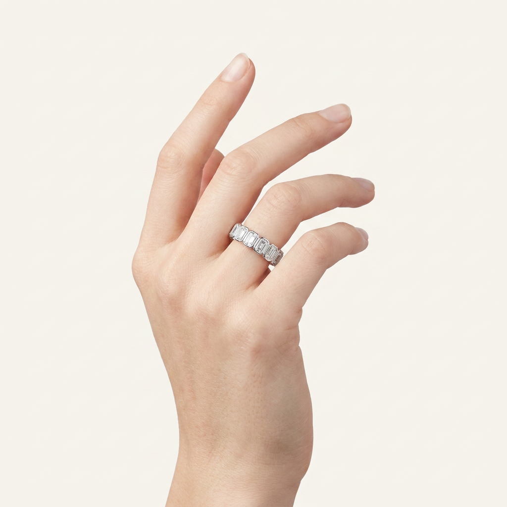 2.5CT Emerald Cut Diamond Ring