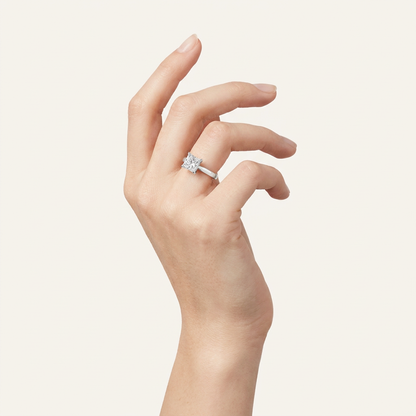 2.50CT Princess Cut Lab Grown Diamond Solitaire Ring