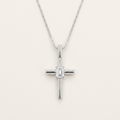 0.5CT Emerald Cut Lab Grown Diamond Pendant Necklace