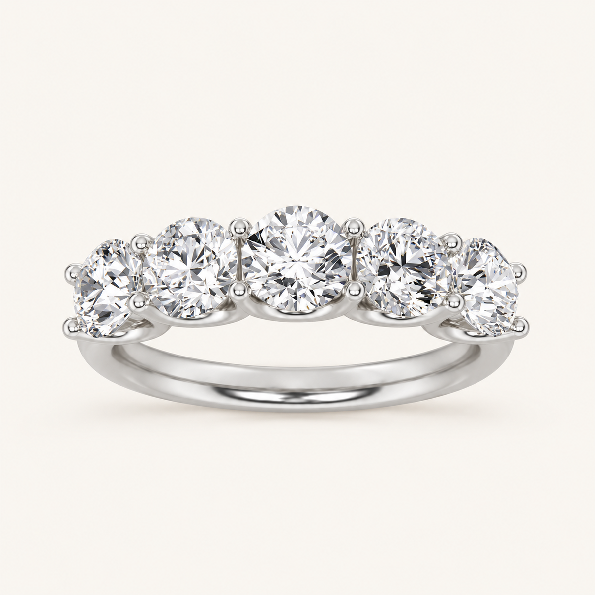 1CT Round Cut Lab Grown Diamond Enhancers Rings