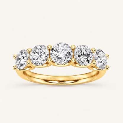 1CT Round Cut Lab Grown Diamond Enhancers Rings