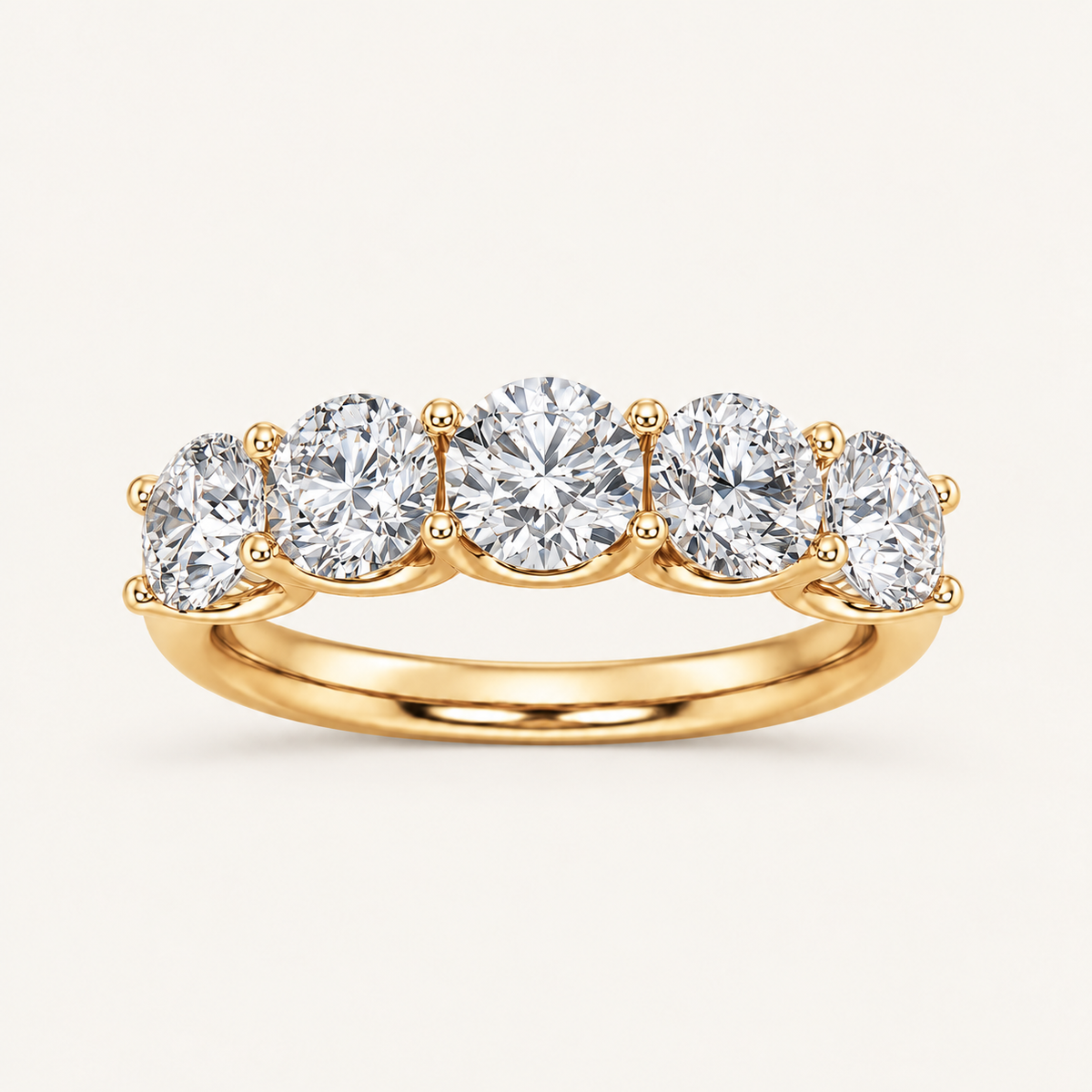 2CT Round Cut Lab Grown Diamond Enhancers Ring