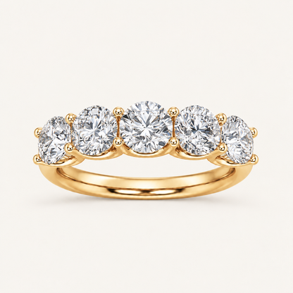 2CT Round Cut Lab Grown Diamond Enhancers Ring