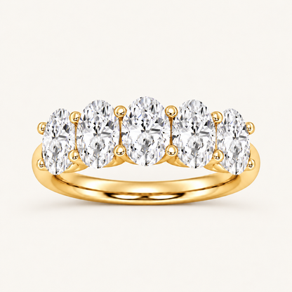 2CT Oval Cut Lab Grown Diamond Enhancers Ring