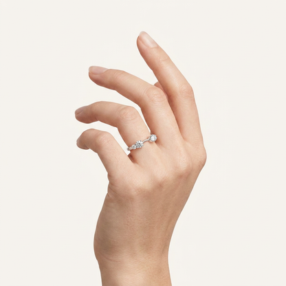 0.75CT Round Cut Lab Grown Diamond Band
