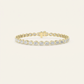 8CT Oval Cut Lab Grown Diamond Tennis Bracelet