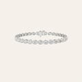 15CT Oval Cut Lab Grown Diamond East West Bezel Set Tennis Bracelet