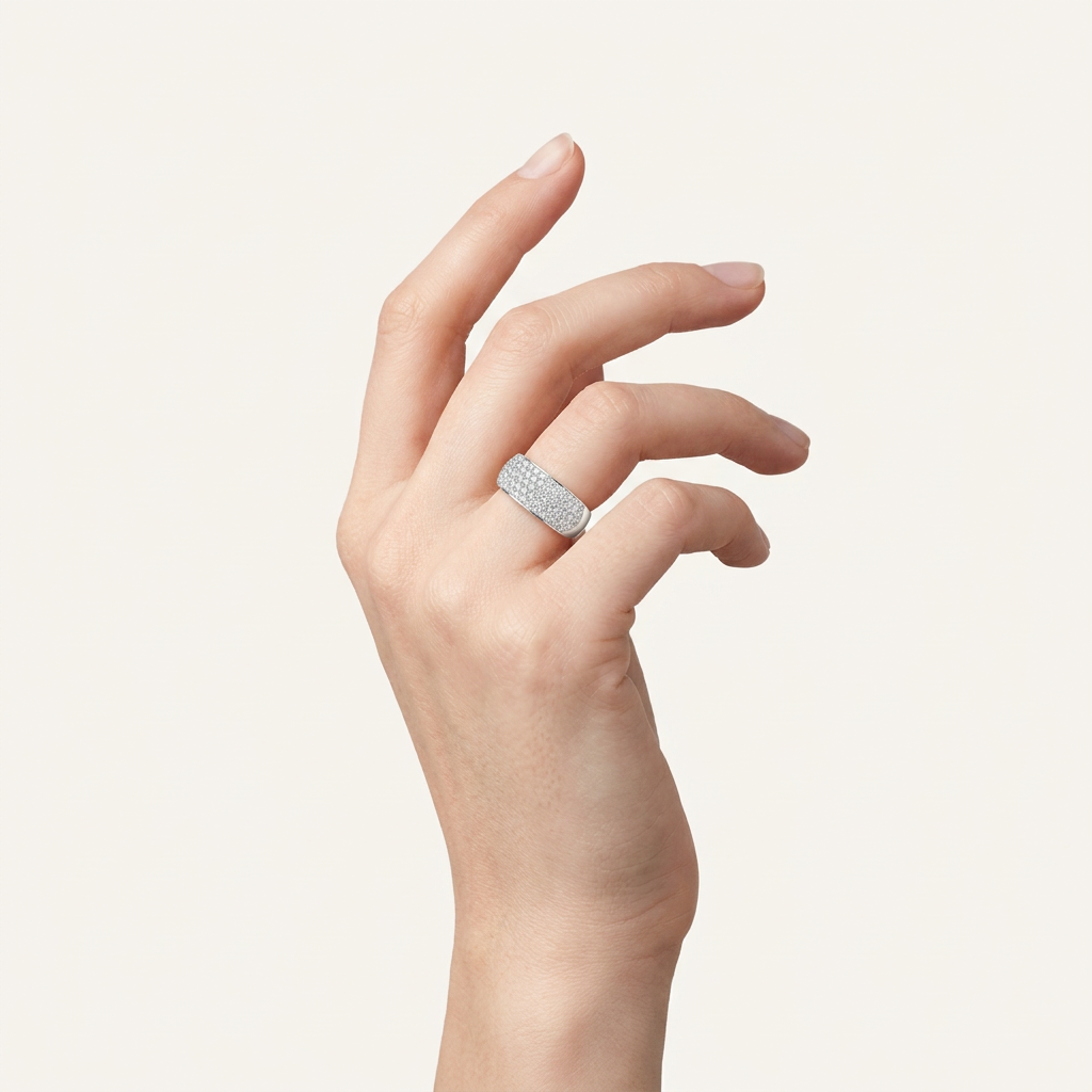 1.00CT Round Cut Lab Grown Diamond Enhancers Band