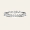 18CT Heart Cut Lab Grown Diamond Tennis Bracelet