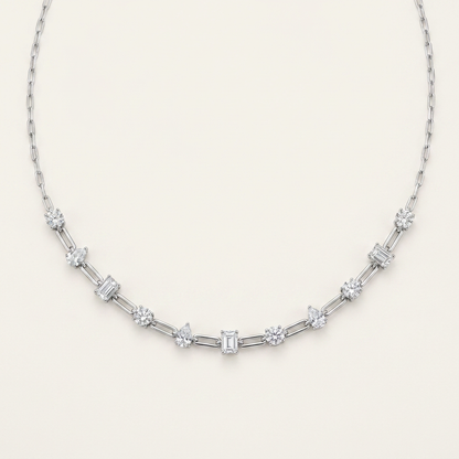 4CT Multi Stone Lab Grown Diamond Necklace