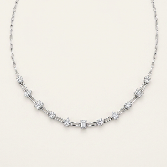 4CT Multi Stone Lab Grown Diamond Necklace