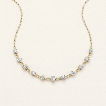 4CT Multi Stone Lab Grown Diamond Necklace