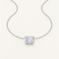 1CT Elongated Cushion Lab Grown Diamond Pendant Necklace