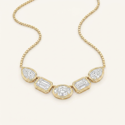 2.5CT Oval Lab Grown Diamond Pendant Necklace