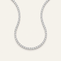 10CT Round Cut Lab Grown Diamond Tennis Necklace