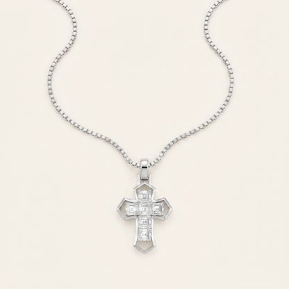 6CT Asscher Cut Lab Grown Diamond Pendant Necklace