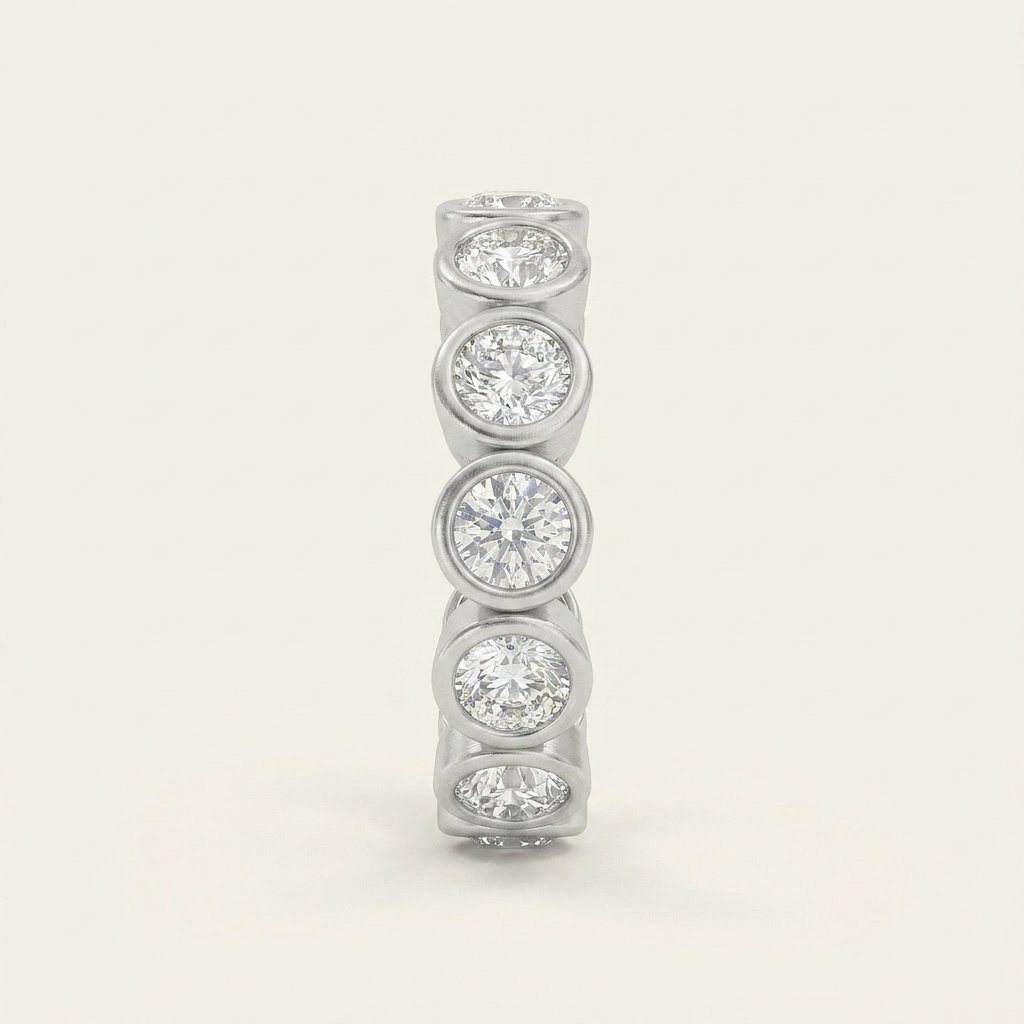 3.2CT Round Cut Lab Grown Diamond Eternity Ring