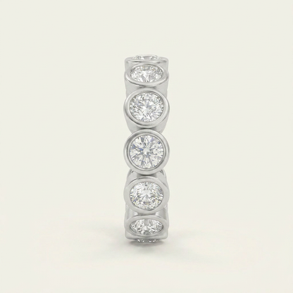 3.2CT Round Cut Lab Grown Diamond Eternity Ring