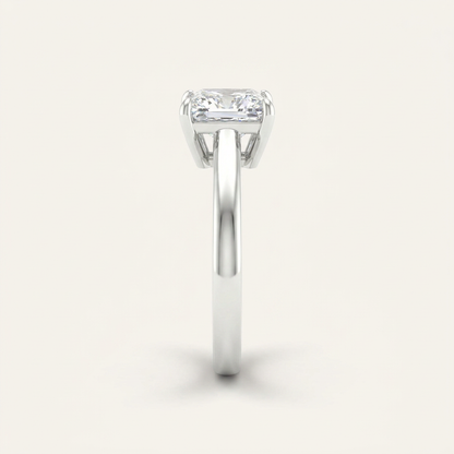 5.00CT Princess Cut Lab Grown Diamond Solitaire Ring