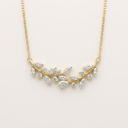 2.5CT Pear Cut Lab Grown Diamond Pendant Necklace