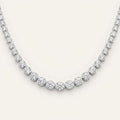 15CT Round Cut Lab Grown Diamond Tennis Necklace