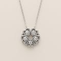 1 Ct Round Lab Grown Diamond Heart Pendant Necklace