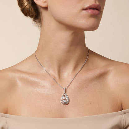 1CT Marquise Cut Lab Grown Diamond Pendant Necklace